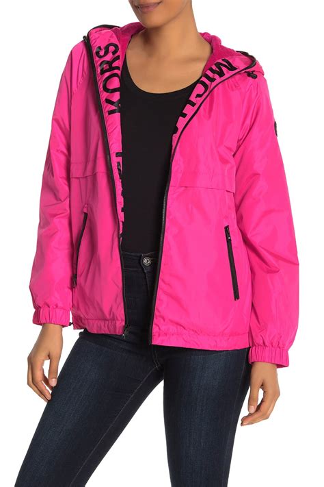 michael kors hooded logo plush lined zip jacket|Kids' Michael Kors Coats & Jackets .